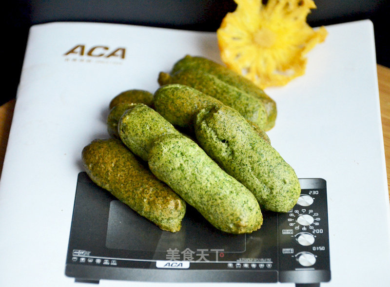 #aca烤明星大赛#spinach Fingerbread recipe