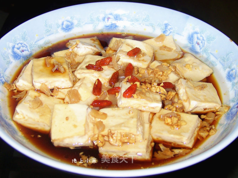Steamed Tofu with Scallops recipe