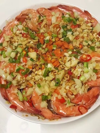 Steamed Shrimp with Garlic recipe