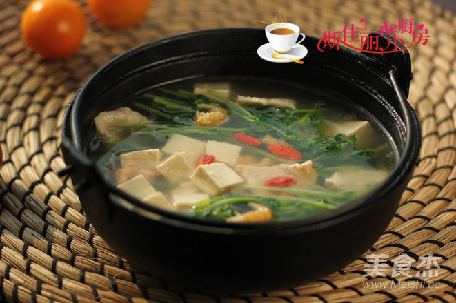 Tofu and Bean Miao Pork Soup recipe