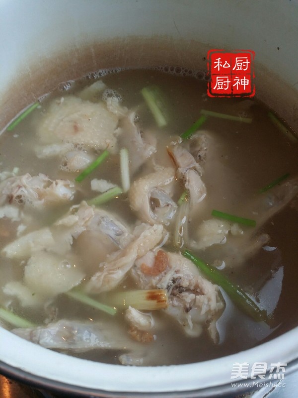 Thick Soup Chicken Shredded Rice White recipe