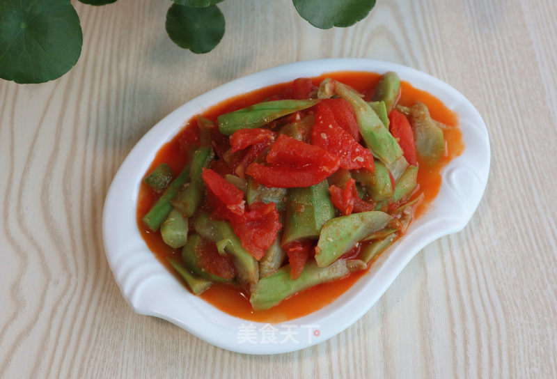 Stir-fried Loofah with Tomato recipe