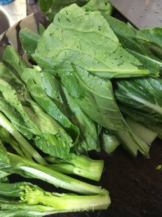 Raw Stir-fried Choy Sum recipe