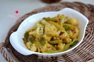 Stir-fried Cauliflower with Hot Pepper recipe