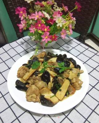 Grilled Chicken with Fungus recipe