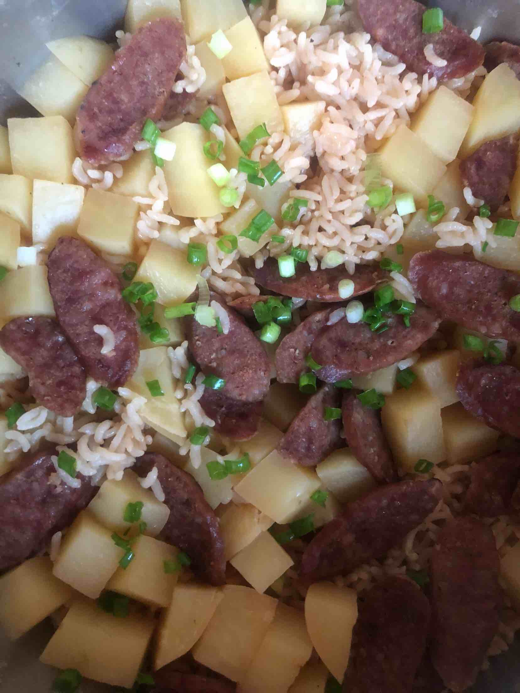 Potato Beef Intestine Braised Rice recipe