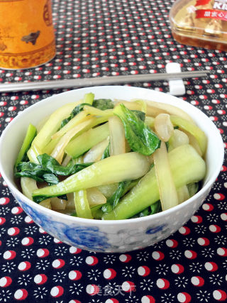 Stir-fried Rapeseed with Onions recipe