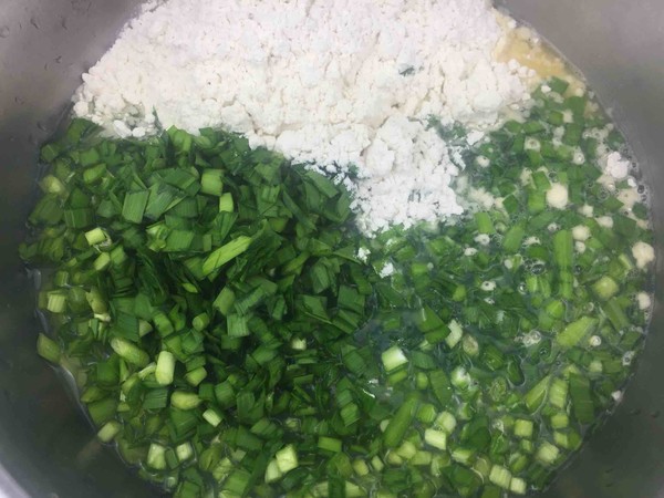 Leek Egg Pancake recipe