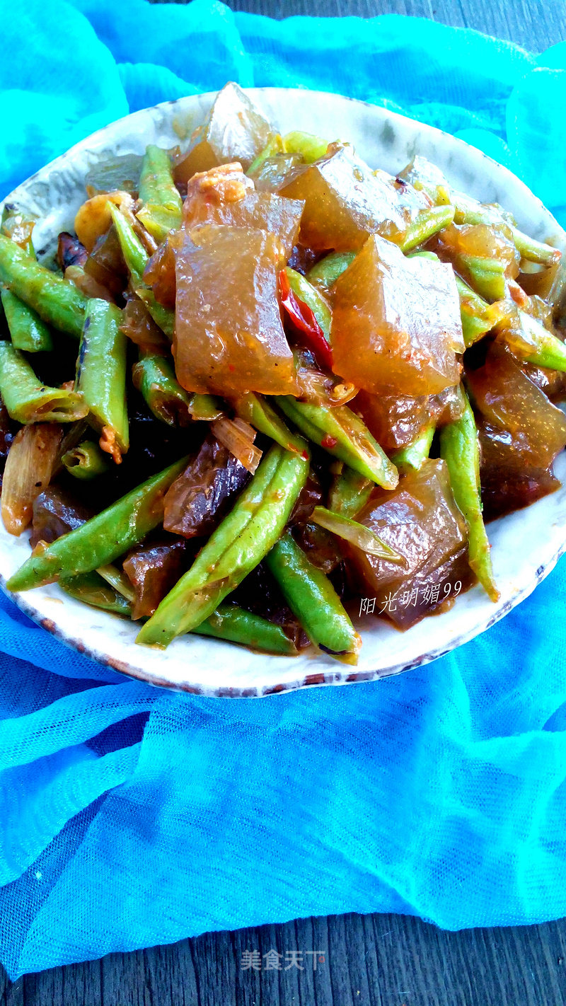 Stir-fried String Bean Jelly recipe