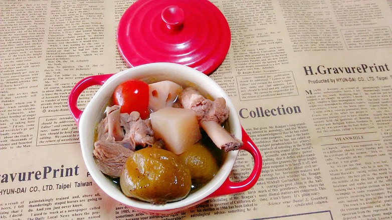 Duck Stewed Lotus Root and Fig Soup recipe