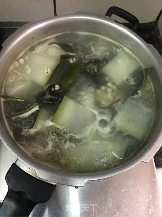 Winter Melon, Barley, Kelp Soup recipe