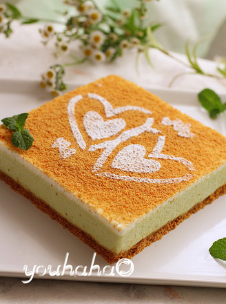 Pea Yogurt Mousse Cake recipe