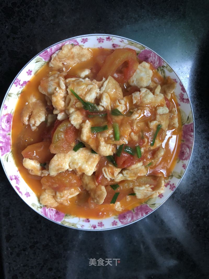 Scrambled Eggs with Tomatoes recipe