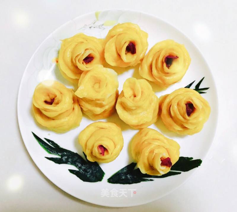 Rose Mantou ~ Love for Mom recipe