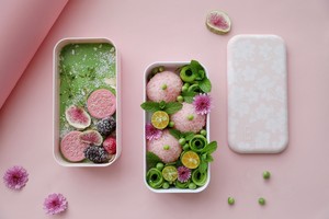 Unlock The Beautiful Spring Outing Bento 🌸sakura Pork Floss Rice Ball + 🍵rich Matcha White Milk Jelly recipe