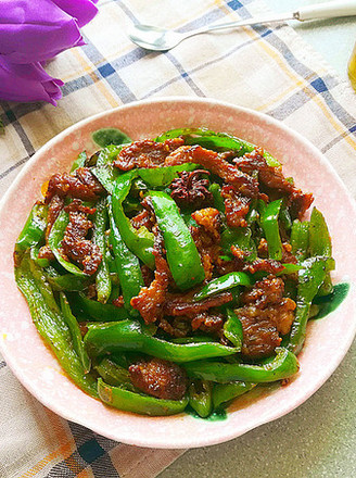 Green Pepper Shredded Beef recipe