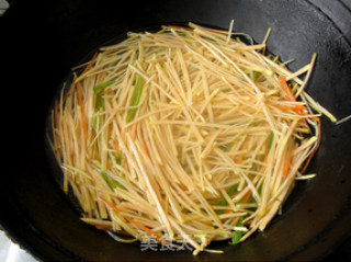 Sweet Potato Shreds with Cold Dressing recipe