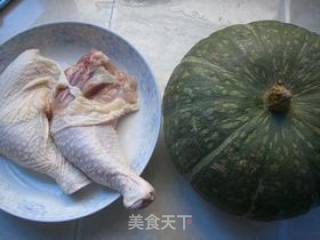 Steamed Chestnut Pumpkin with Diced Chicken recipe