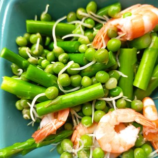 Asparagus, Pea and Shrimp Salad recipe