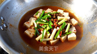 Braised Tofu with Minced Meat recipe