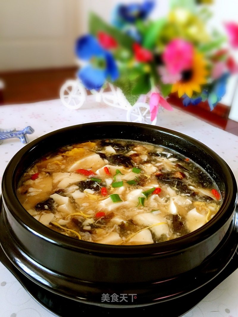 Hot and Sour Tofu Soup recipe