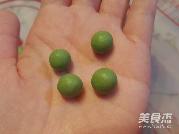 Colored Small Glutinous Rice Balls recipe