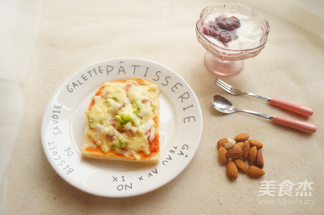 Microwave Version of Toast Pizza recipe
