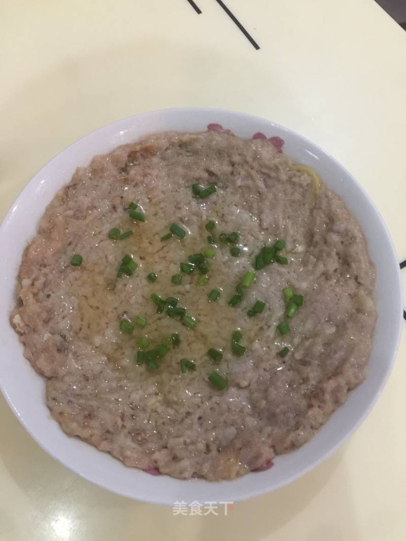 Steamed Meat Cake with Salted Fish