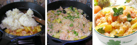 Sour and Spicy Pineapple Shrimp Fried Rice recipe