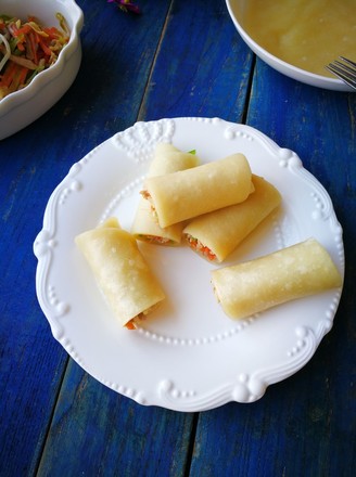 Taste The Fresh Spring Buds-hot Noodle Spring Rolls recipe