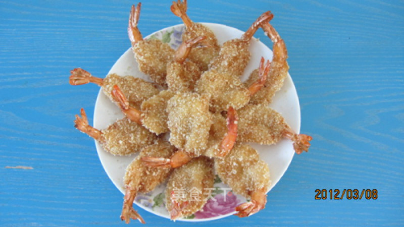 Fried Plate Shrimp recipe