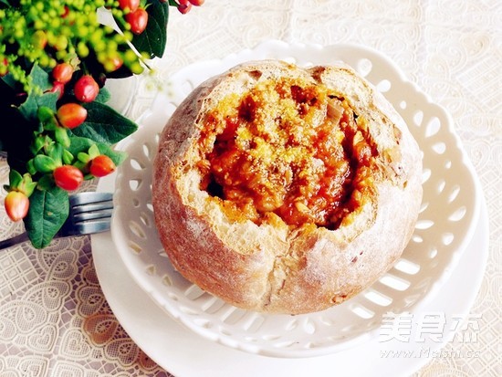 Red Beef Bread Cup recipe