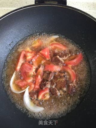 Tomato Beef Noodle recipe