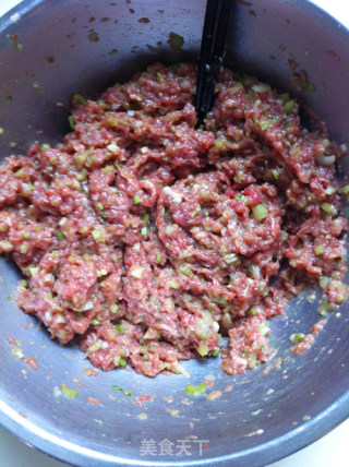 Juicy Parsley Beef Fried Dumplings recipe