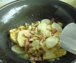 Stir-fried Tofu with Homemade Shredded Chicken recipe