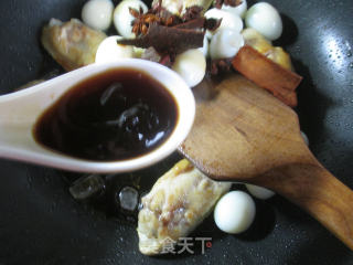 Braised Medium Wings with Quail Eggs recipe