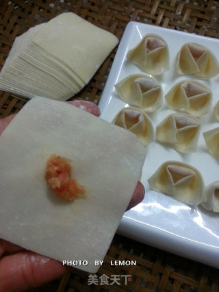 Step by Step-shrimp Wanton with Official Hat recipe