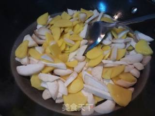 Fried Eryngii Mushrooms with Potato and Egg Crust recipe