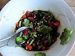 Shredded Eryngii Mushrooms in Cold Dressing recipe