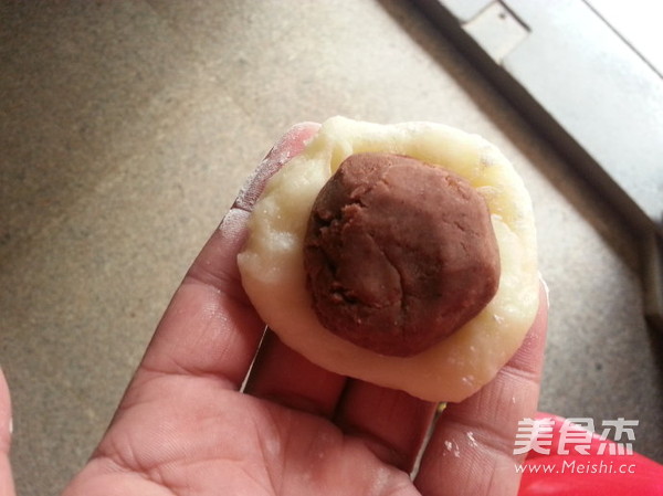 Red Bean Paste Snowy Mooncake recipe