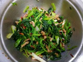 Shredded Pork with Spinach recipe