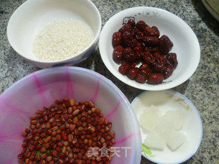 Rice Porridge with Red Dates and Red Beans recipe