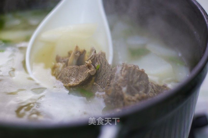 Stewed Lamb Chops and Radish Soup Made by A Kitchen Cast Iron Pot Version recipe