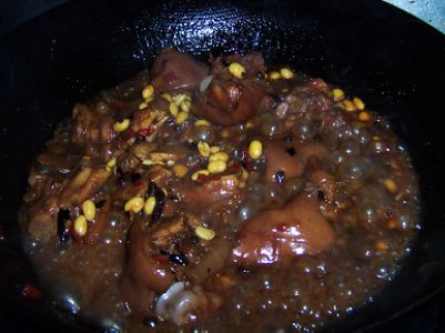 Spicy Hoof Stew with Soybeans recipe