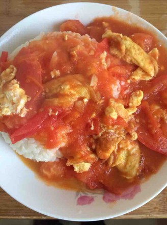 Tomato and Egg Rice Bowl recipe