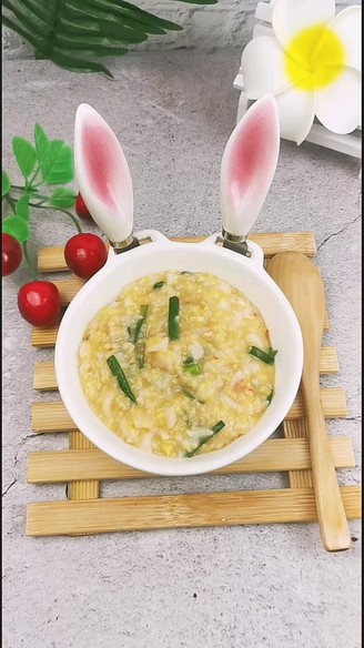 Shrimp and Leek Multigrain Congee recipe