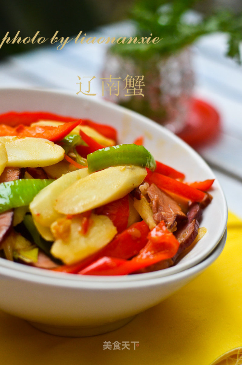 Huaishan Stir-fried Bacon recipe