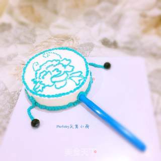 #柏翠大赛# [blue and White Porcelain Rattle] Hand-painted Mousse Cake recipe