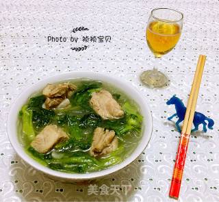 Chinese Cabbage Vermicelli Pork Rib Soup recipe