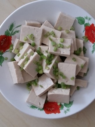 Tofu with Chopped Green Onion